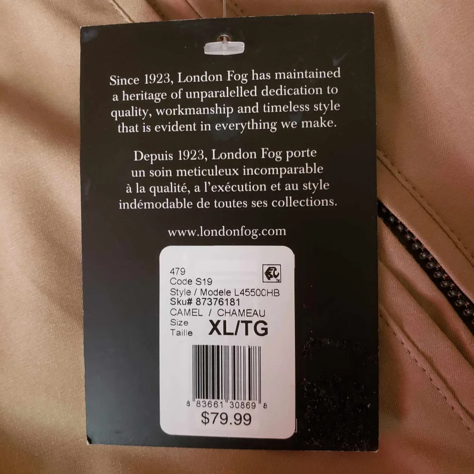 BNWT London Fog Men's Coat image indicator(4)