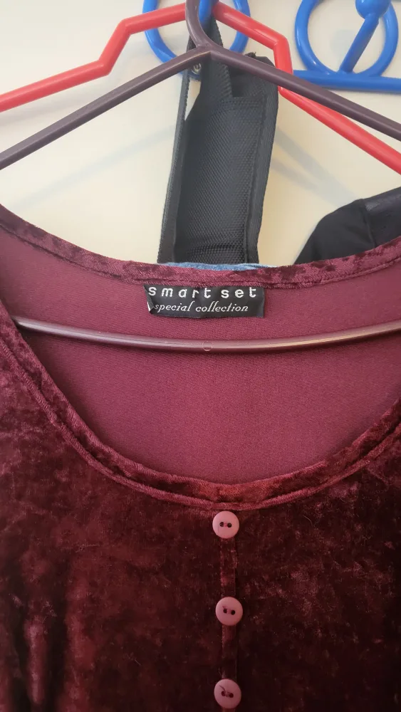 Smart Set Red Velvet Maxi Dress (Small) image indicator(3)