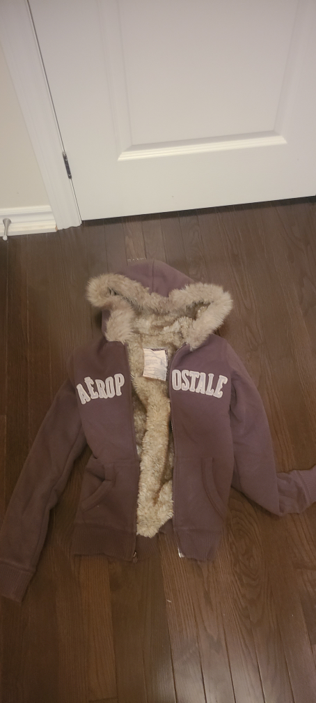 Aeropostale Fur Lined Hoodie