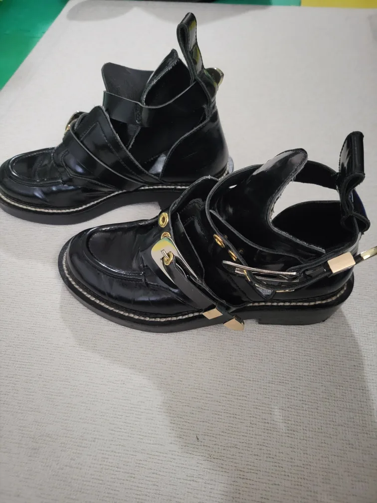 Balenciaga Black Cut Out Boots image indicator(3)