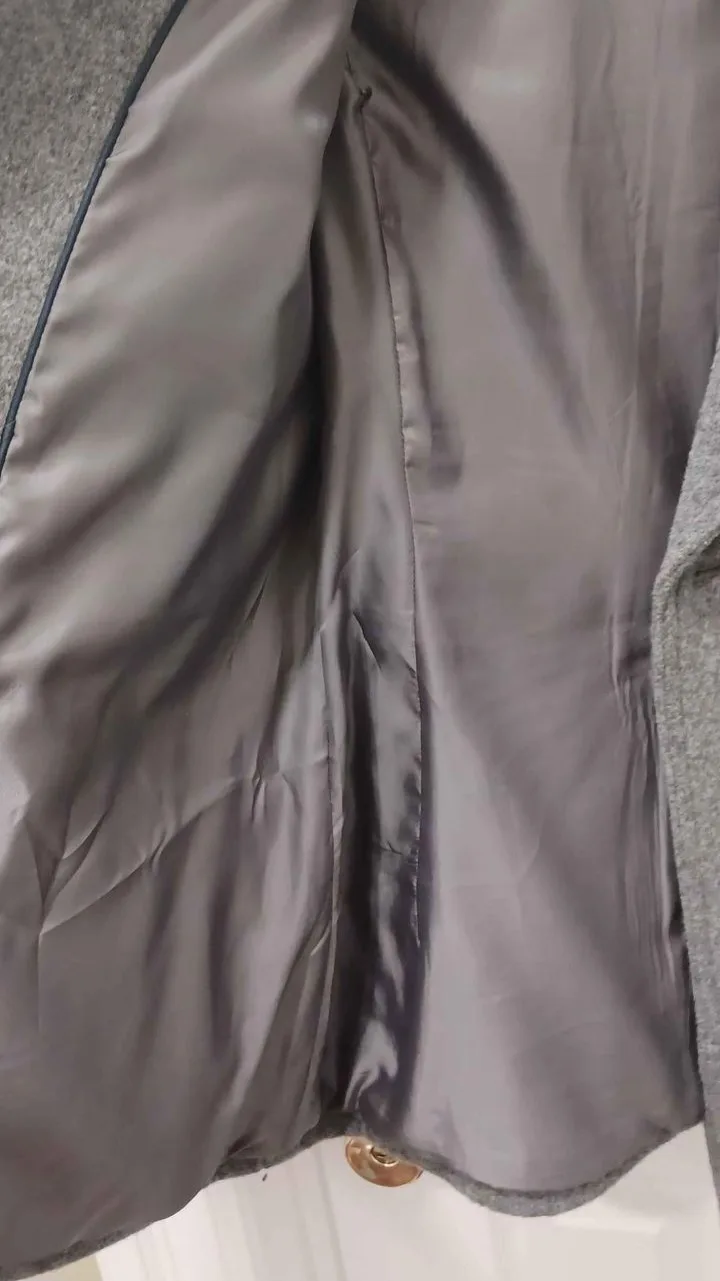 TATE Women's Grey Peacoat image indicator(4)