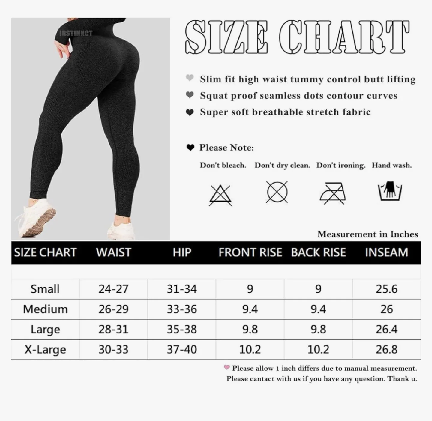 Butt-lifting workout leggings (size M) image indicator(7)