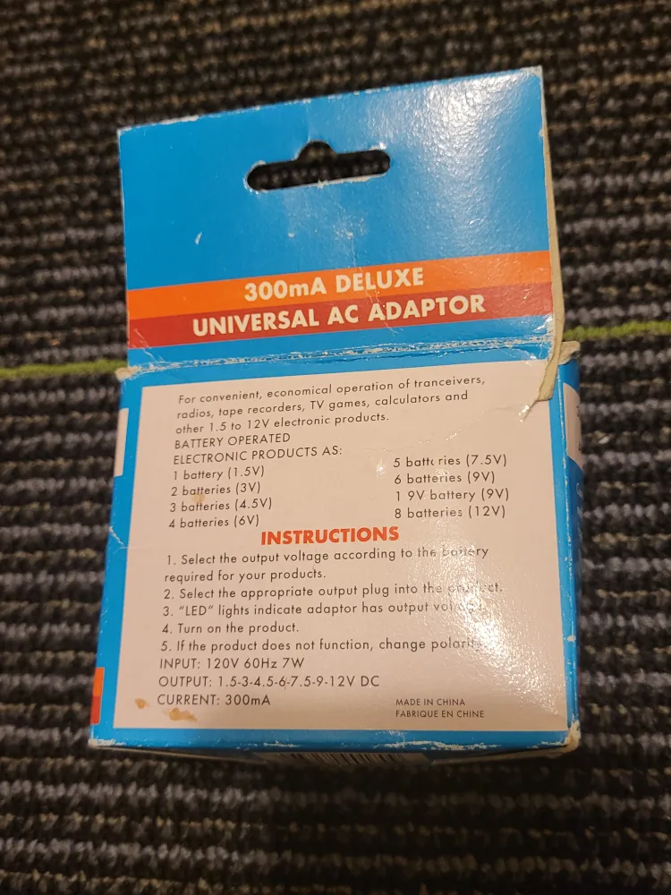 300mA Deluxe Universal AC Adaptor KW-130B image indicator(2)