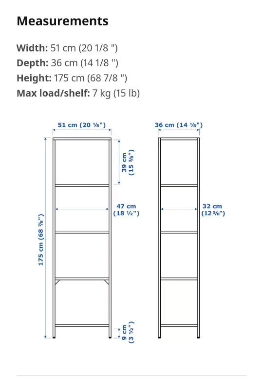 IKEA VITTSJÖ Shelf Unit image indicator(4)