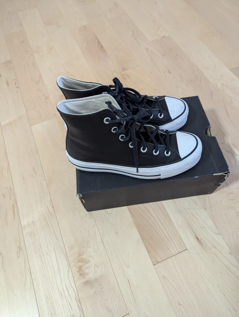 Converse All Star Leather High Top Sneakers image indicator(4)