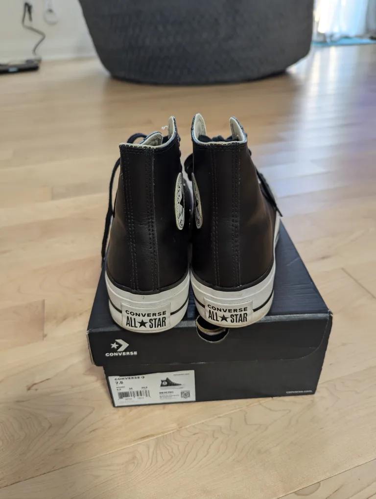 Converse All Star Leather High Top Sneakers image indicator(5)