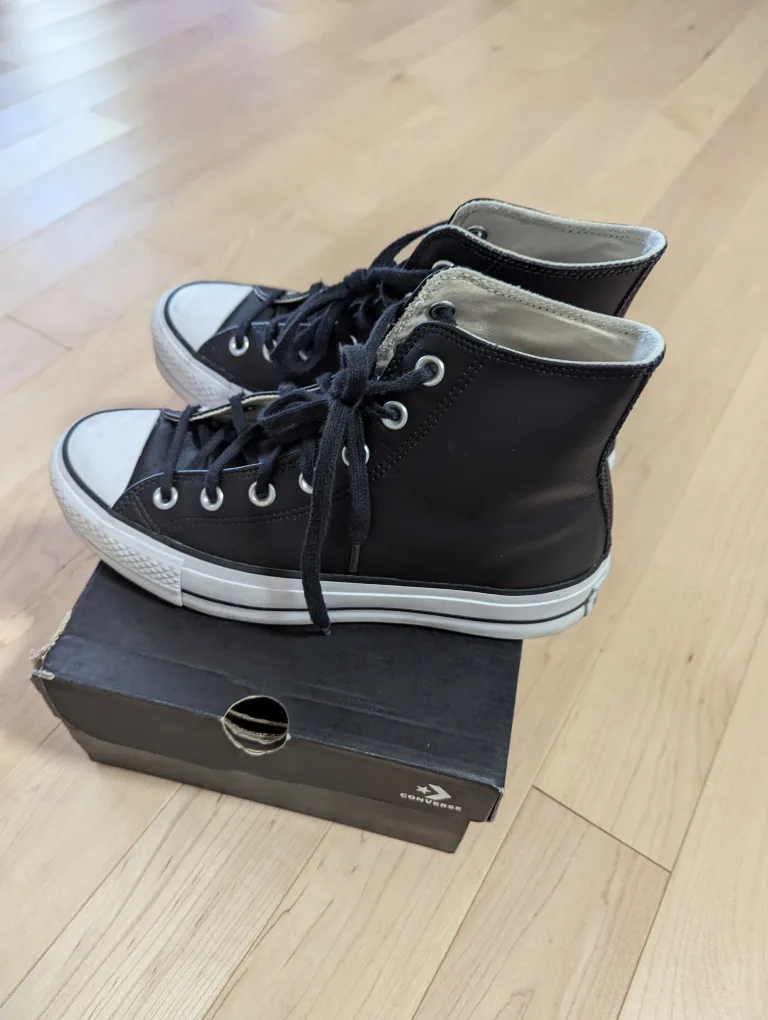 Converse All Star Leather High Top Sneakers image indicator(6)