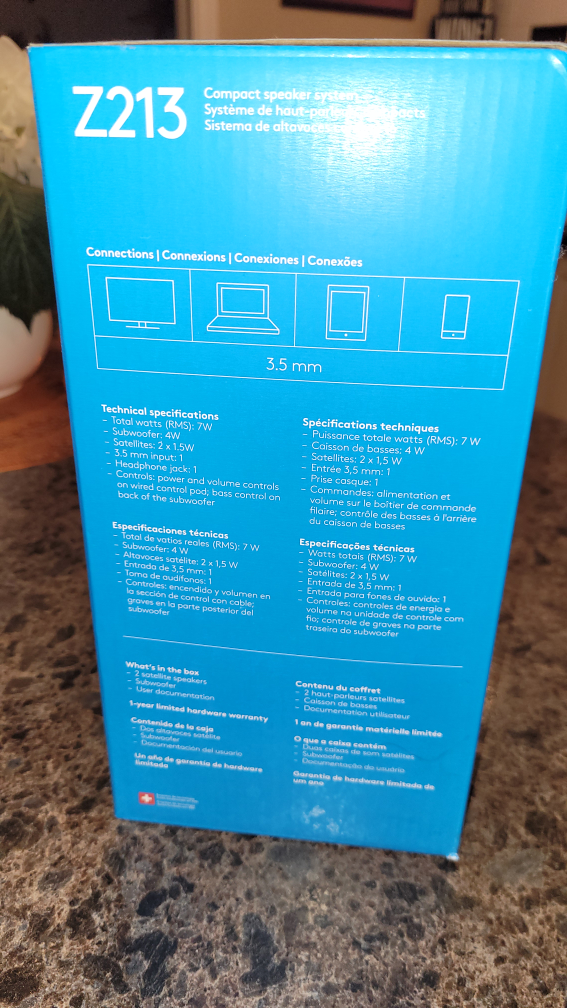 Logitech Z213 2.1 Speaker System - photo 3