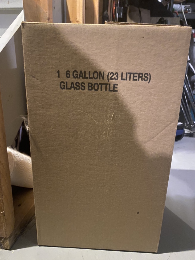6 Gallon Glass Bottle