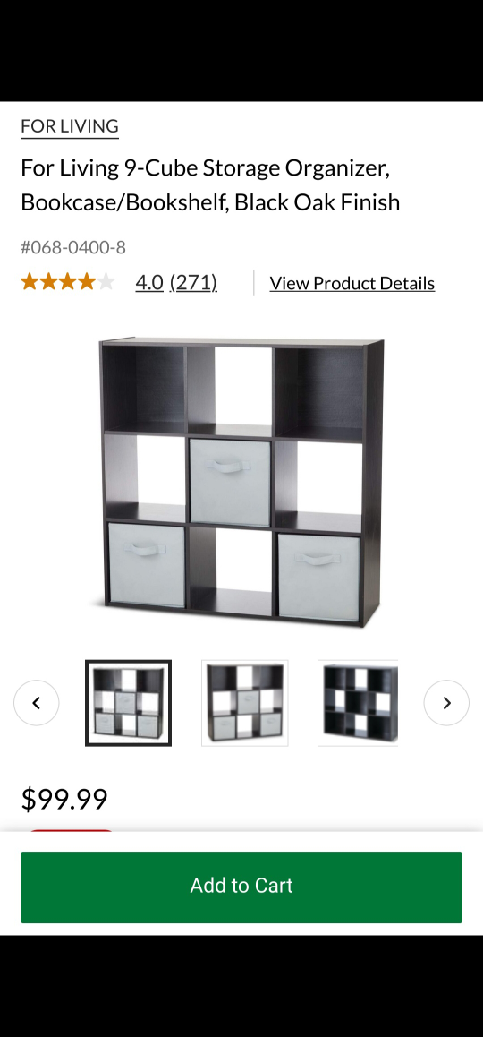 Cube storage organizer and bookshelf - photo 2