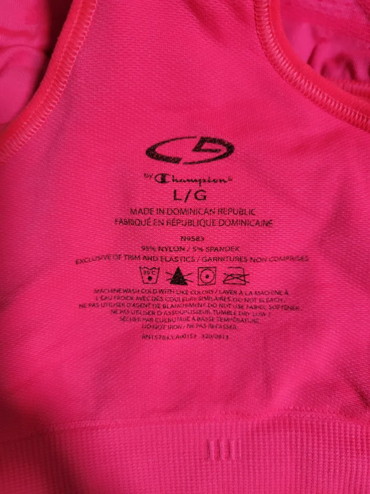 Champion Pink Sports Bra image indicator(3)
