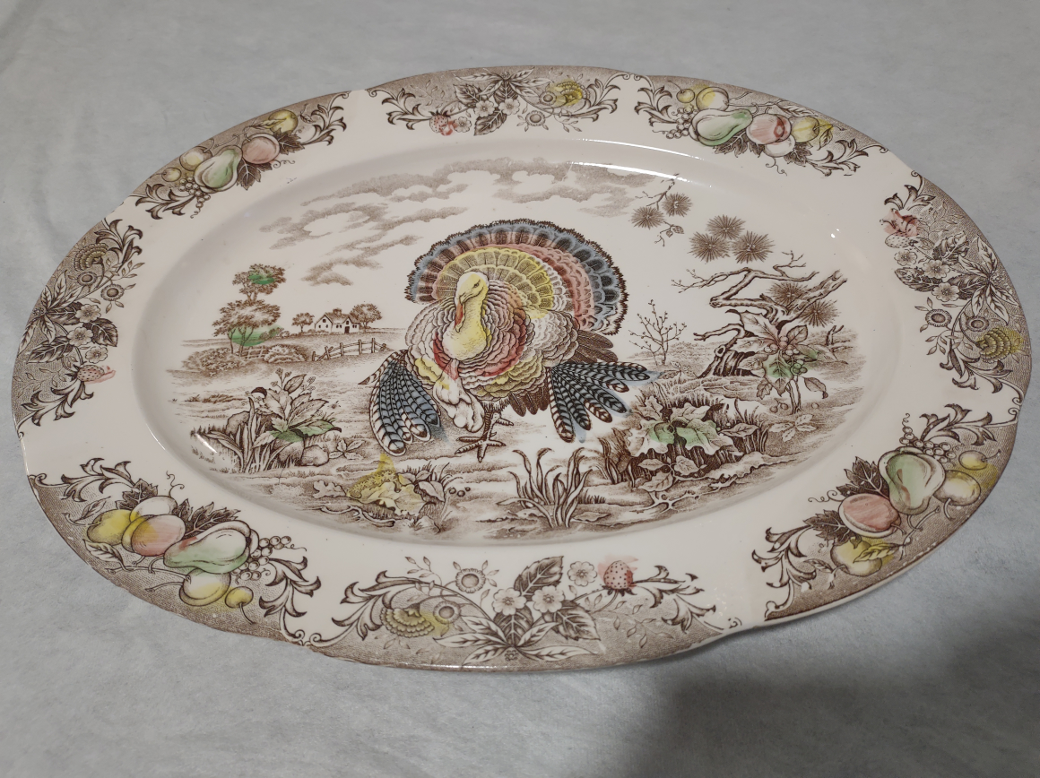 Vintage Turkey Platter