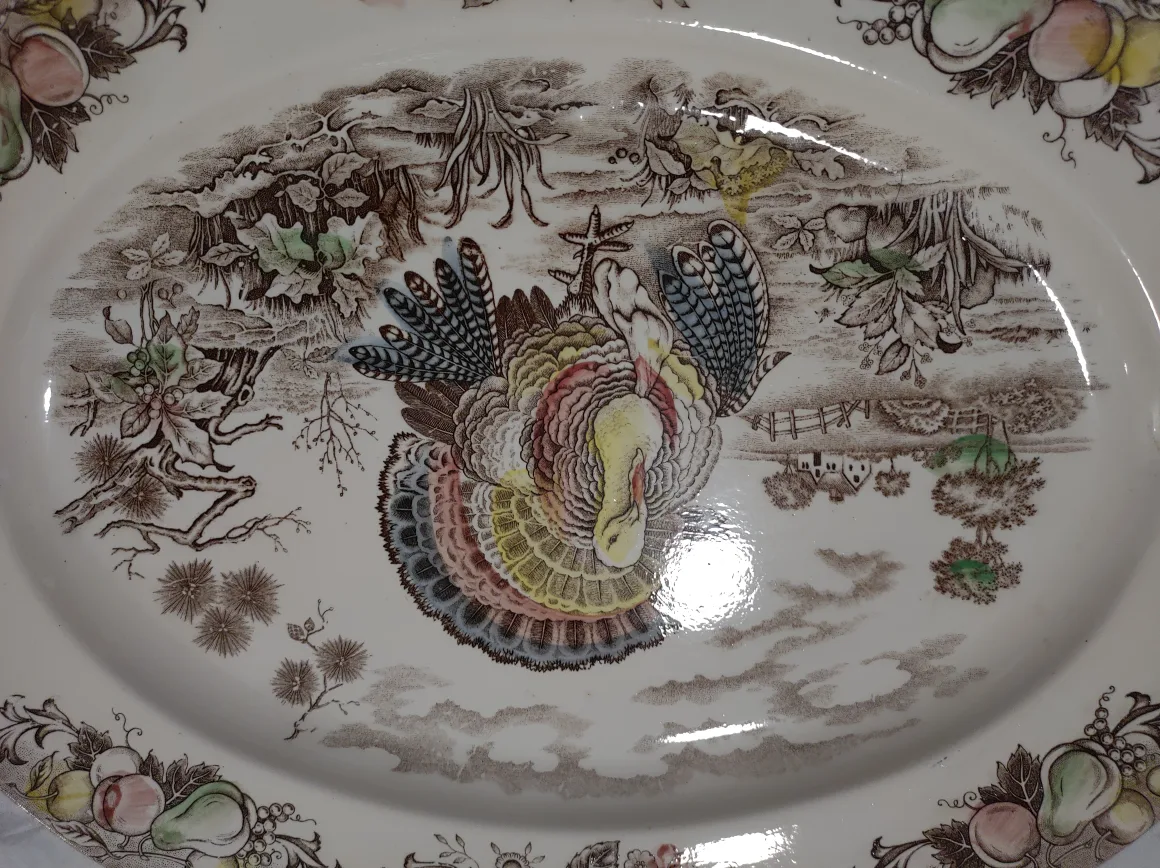 Vintage Turkey Platter image indicator(3)