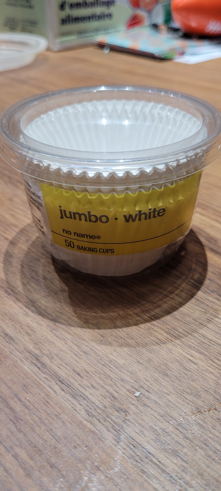 #freecycle- Jumbo White Baking Cups
