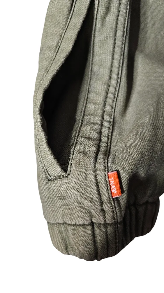 TNA Army Green Cotton Military Jacket size medium image indicator(5)