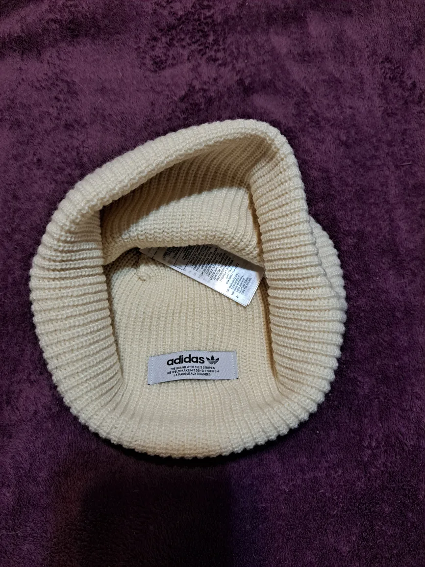 Adidas White Knit Beanie image indicator(3)