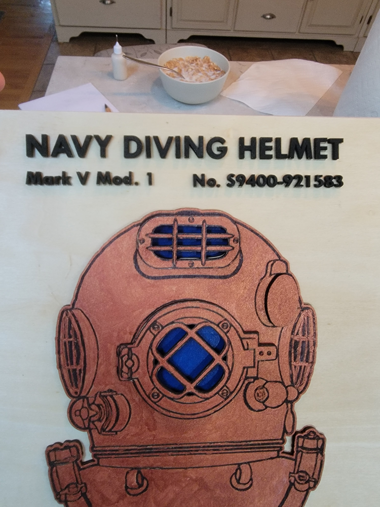 Navy Diving Helmet Mark V Mod. 1 Wall Decor