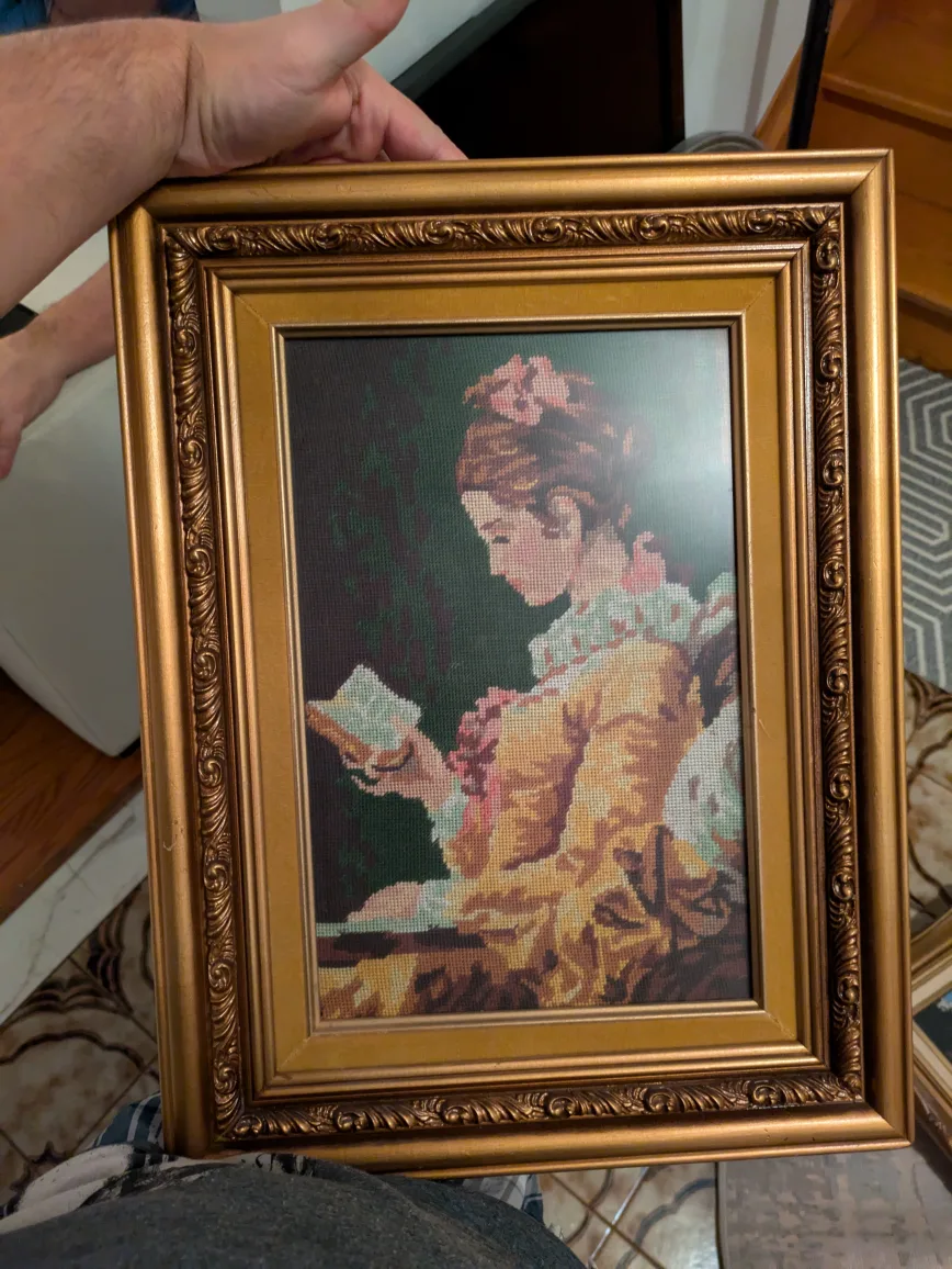 Framed Needlepoint Picture thumbnail