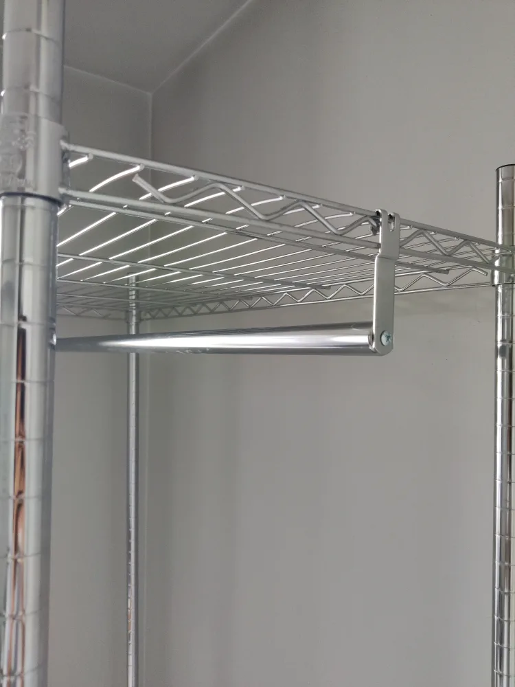 Chrome Closet Organizer with Rolling Base image indicator(3)