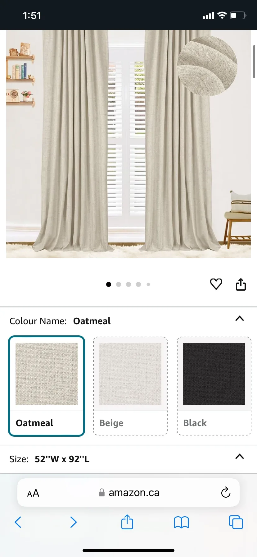 100% Blackout Curtains - 2 Panels image indicator(6)