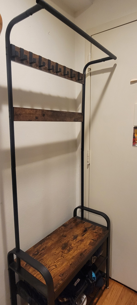 Coat Rack with Shoe Storage #ThriftyPicks