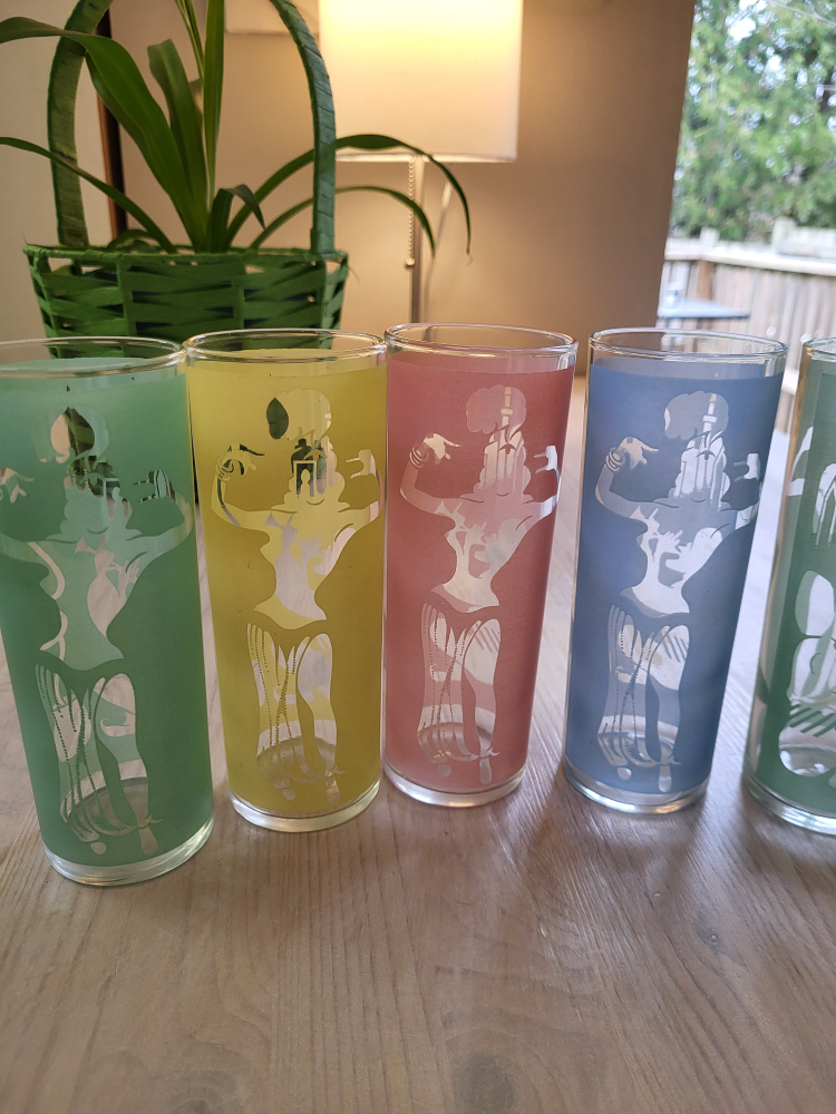 1950s Vintage Dominion collins glasses setof7 - photo 2
