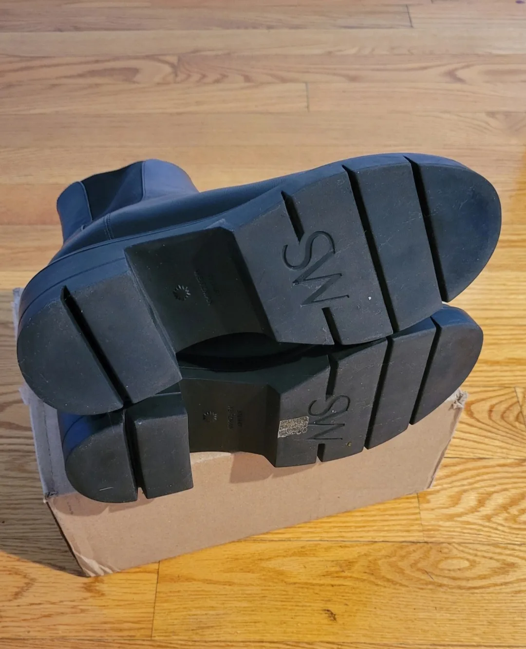 Stuart Weitzman Black Leather Boots image indicator(4)