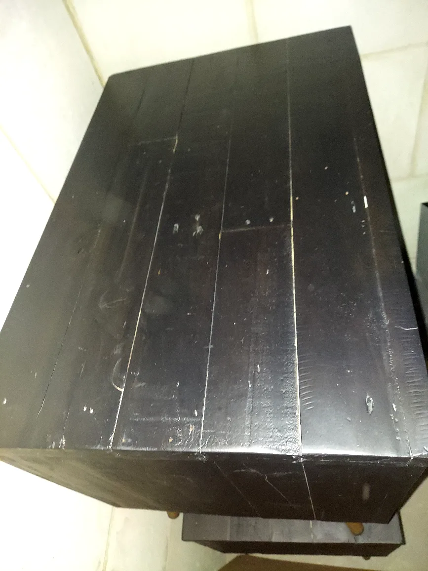 Nova Domus Tabitha Modern Dark Brown Recycled Pine Nightstand image indicator(4)