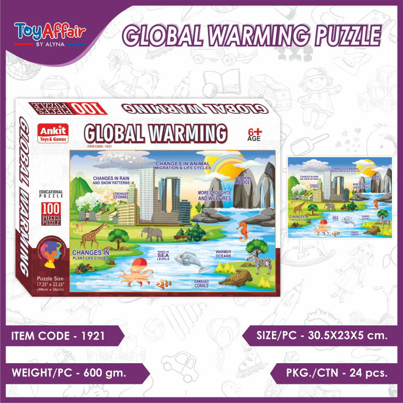 Ankit 100 Piece Educational Puzzle - Global Warming - photo 2