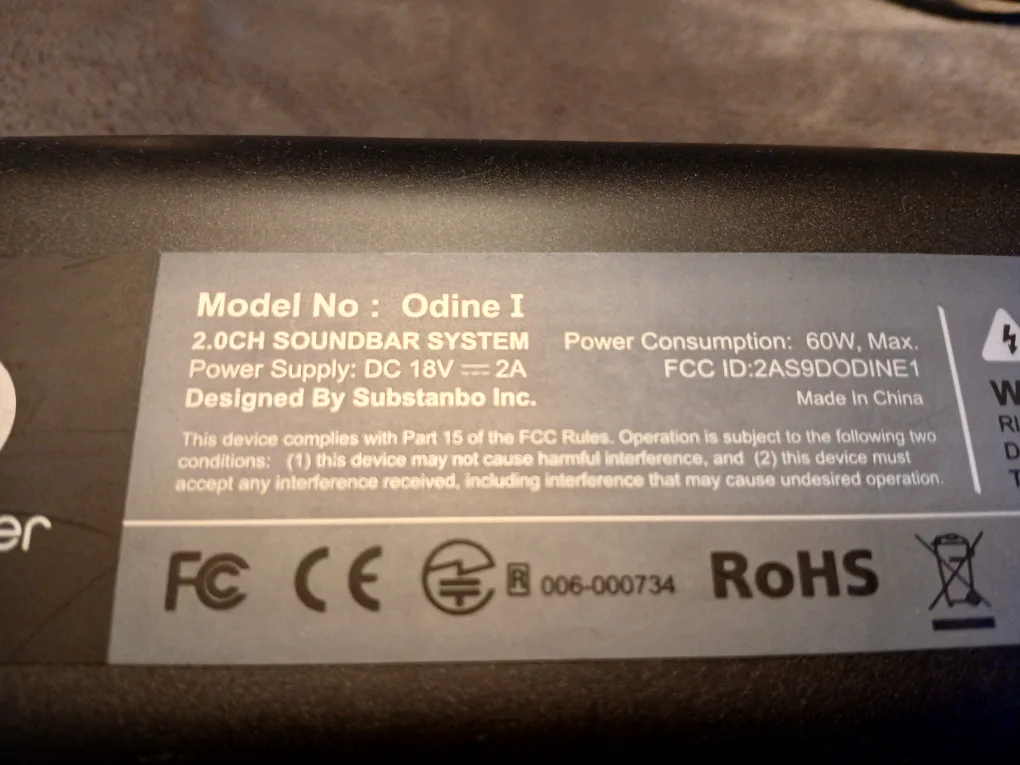 BOWMAKER Odine Soundbar image indicator(5)