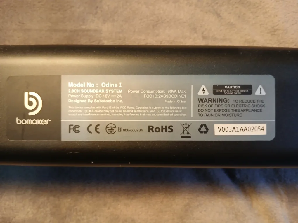 BOWMAKER Odine Soundbar image indicator(6)