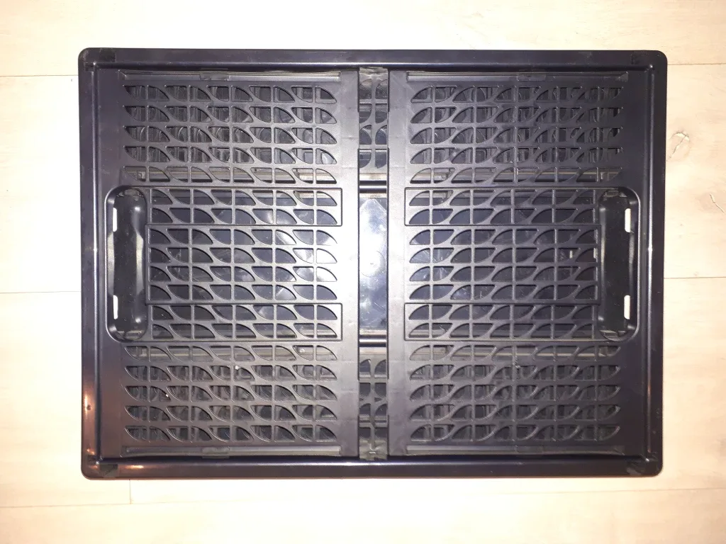 Black Collapsible Plastic Crate image indicator(4)