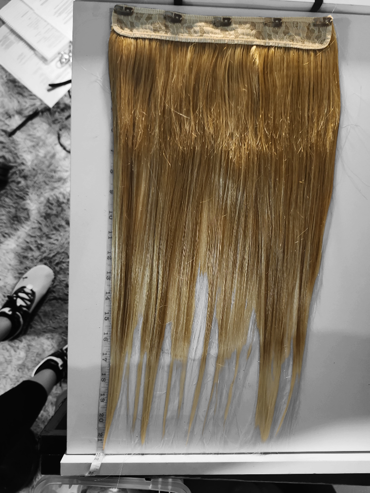 Real hair Clip-in Hair Extension filler - photo 4
