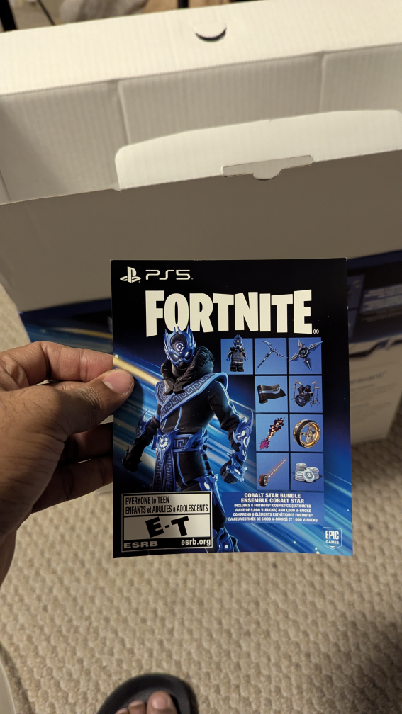 Fortnite Cobalt Star Bundle PS5 Code