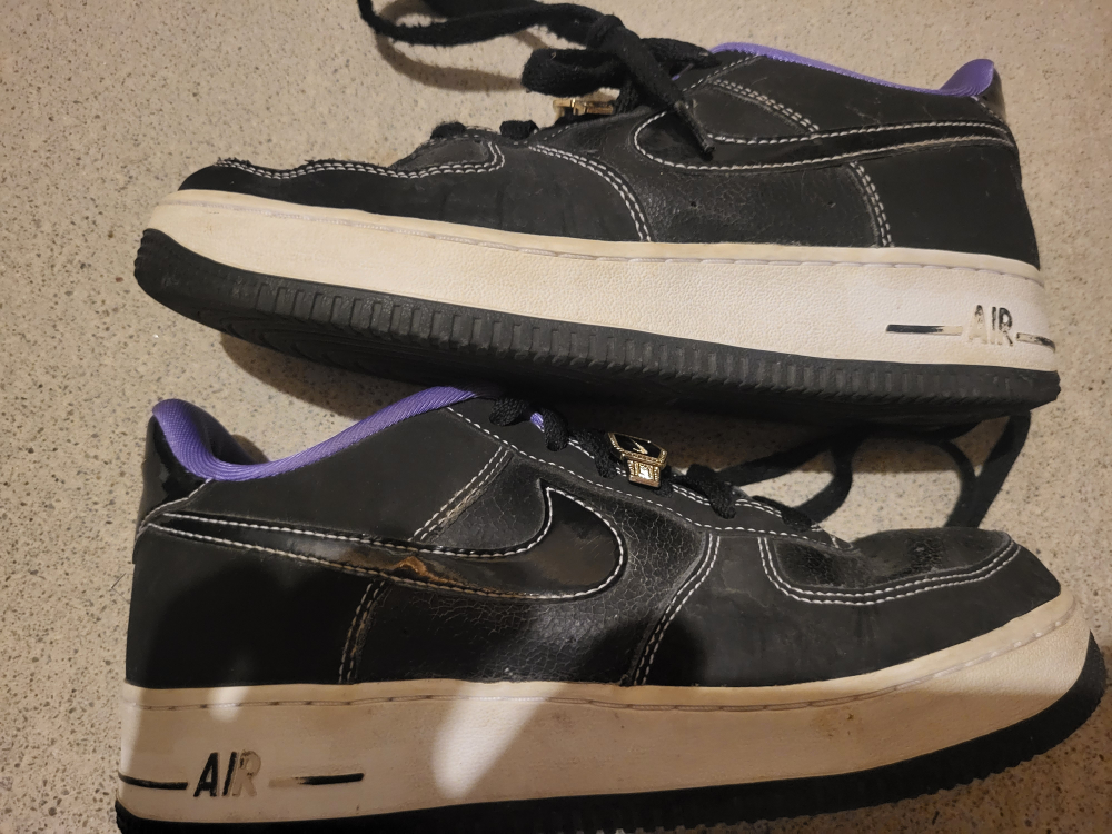 Nike Air Force 1 Low Black Purple Gold