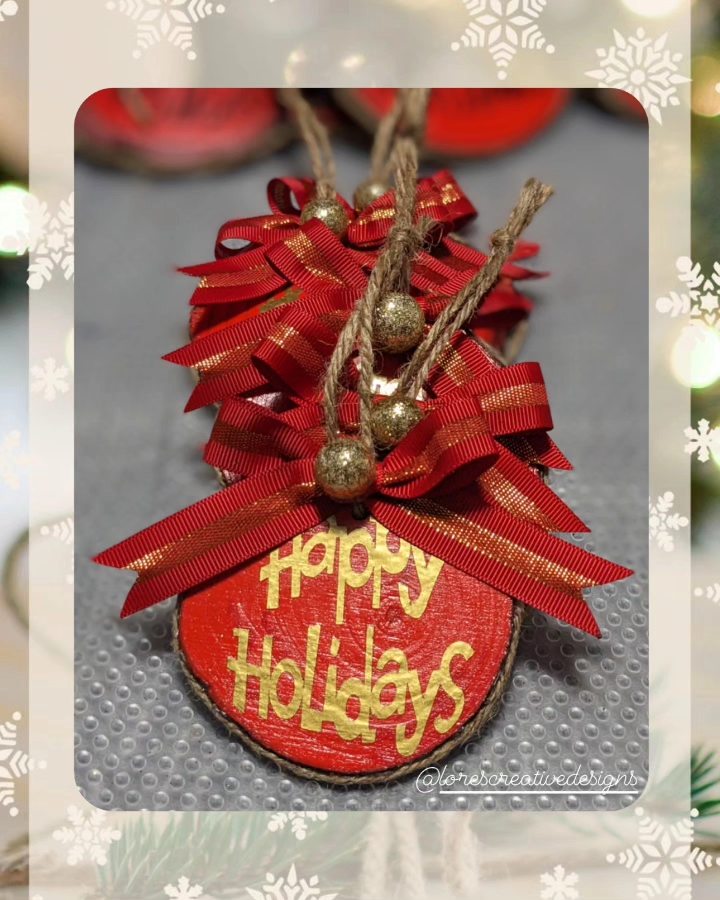 Handmade Wooden Christmas Ornament (Buy 2 and get 3rd free)