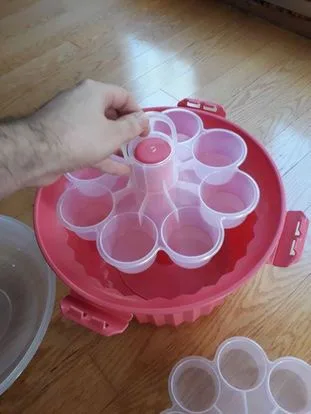 Pink Cupcake Carrier 3 Tier Cupcake Carrier by Celebrate It image indicator(6)