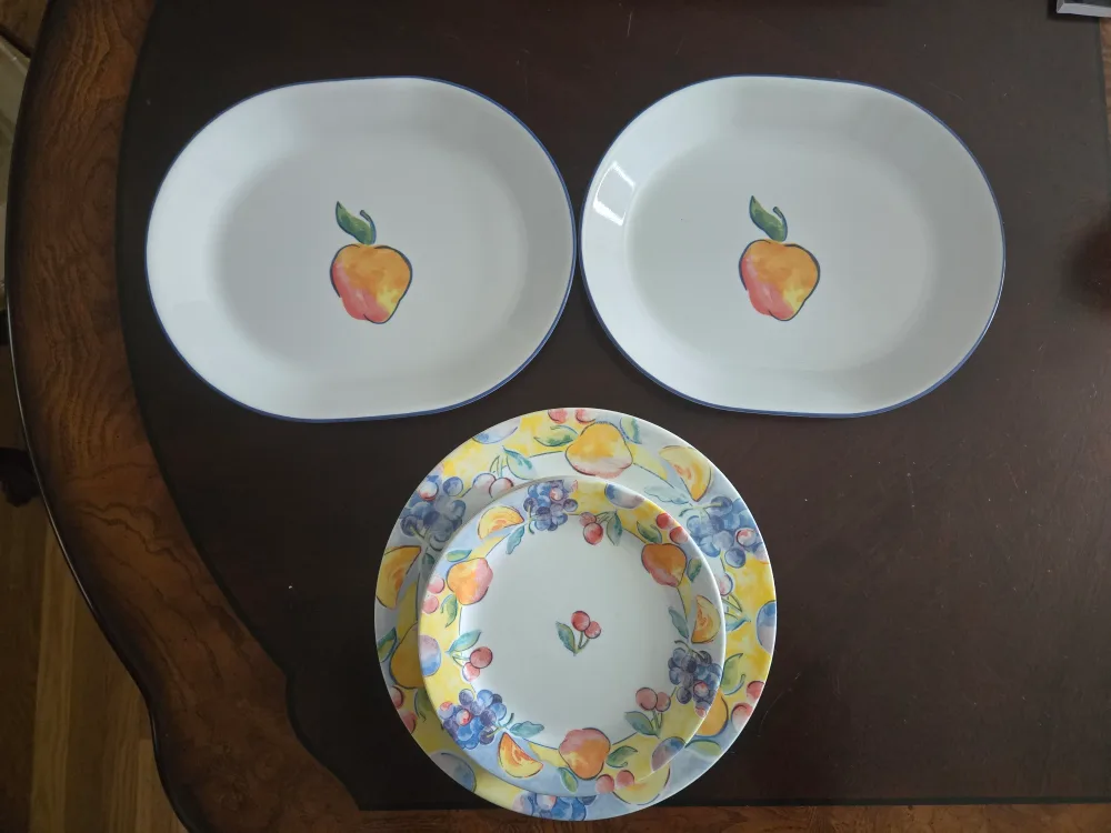 Vintage Corelle "Fruit Basket" Dishes image indicator(2)