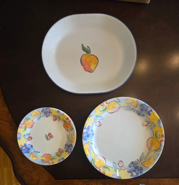 Vintage Corelle "Fruit Basket" Dishes image indicator(3)