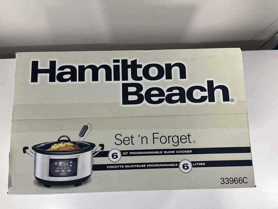 NEW Hamilton Beach Programmable Slow Cooker Stainless 5.6 Liters - photo 3