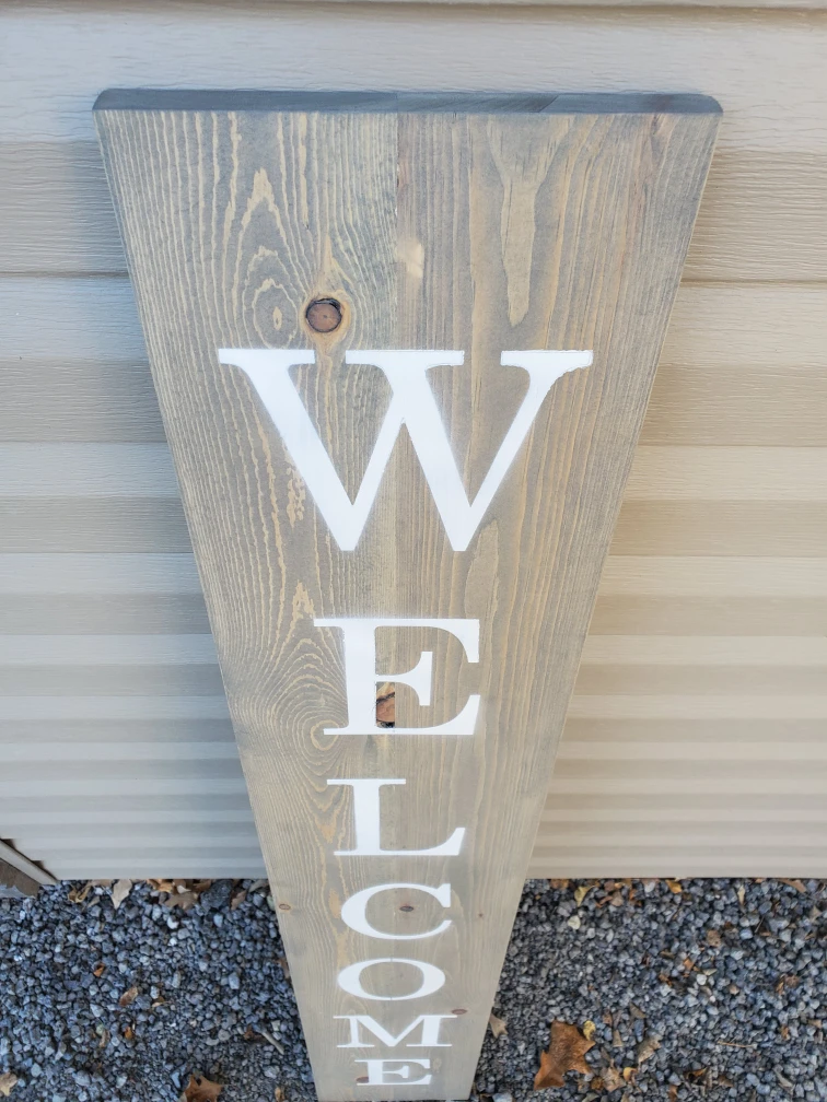 Entrance Wooden Welcome Sign - photo 3