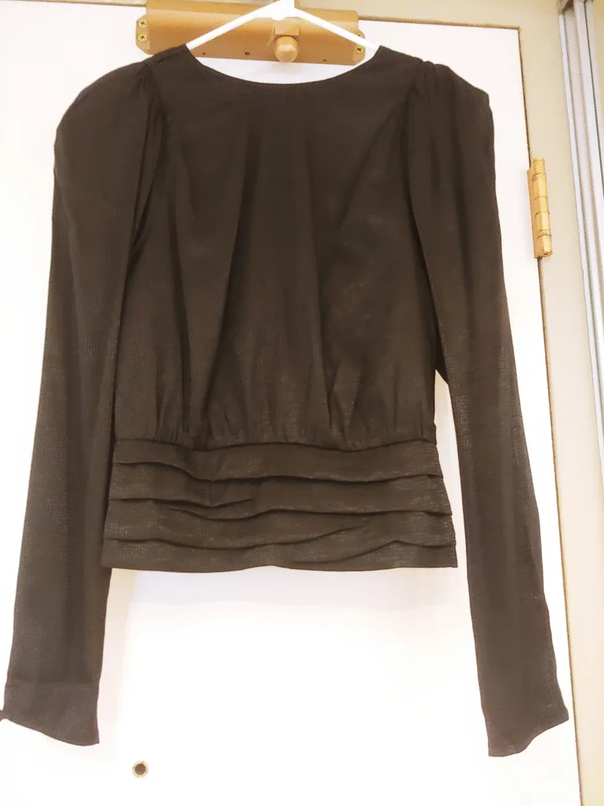 Black Long Sleeve Blouse thumbnail