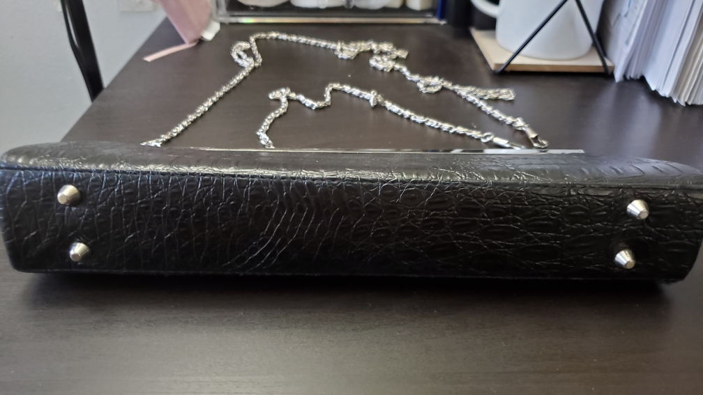 Black Clutch with Chain - photo 3