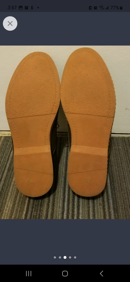 SODDY Comfortable K01 Leather Shoes,Flexable,Light Wt. #9(43) image indicator(3)