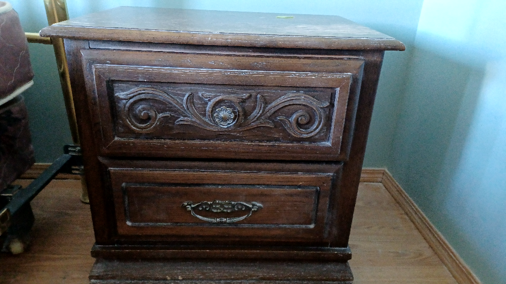 vintage Wooden Nightstand and Dresser - photo 2
