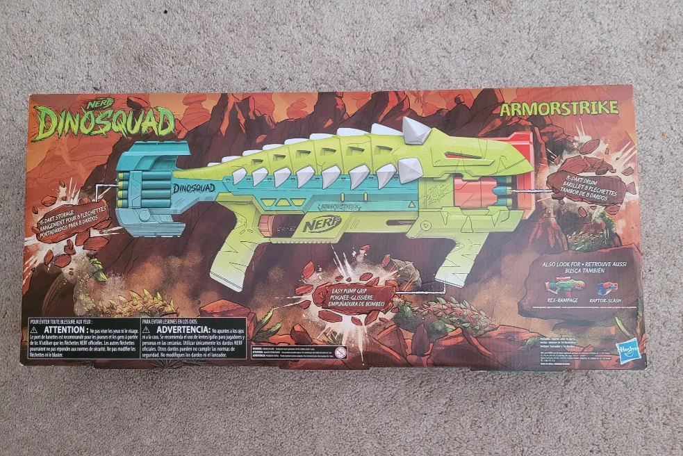 Nerf Dinosquad Armorstrike Dart Blaster - BNIB image indicator(2)