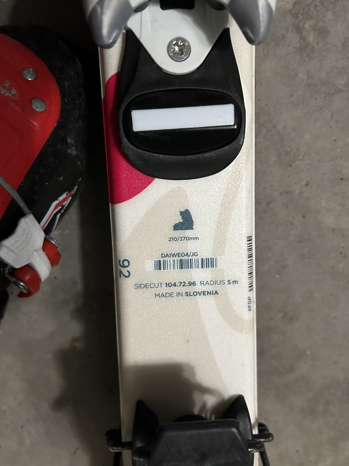 Rossignol skis and boots