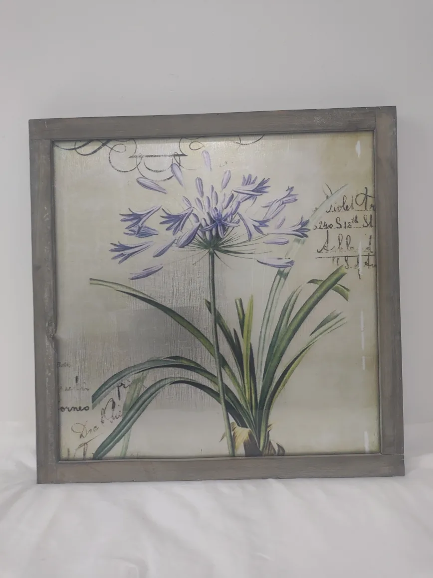 Framed Floral Wall Art #freecycle image indicator(2)