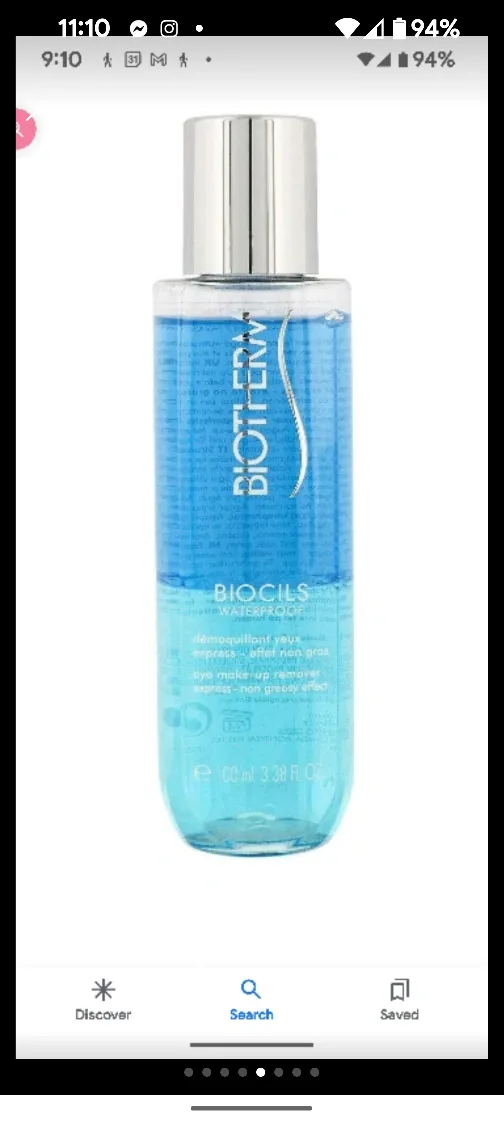 **BIOTHERM** Eye Makeup Remover & Toner $15 each image indicator(2)