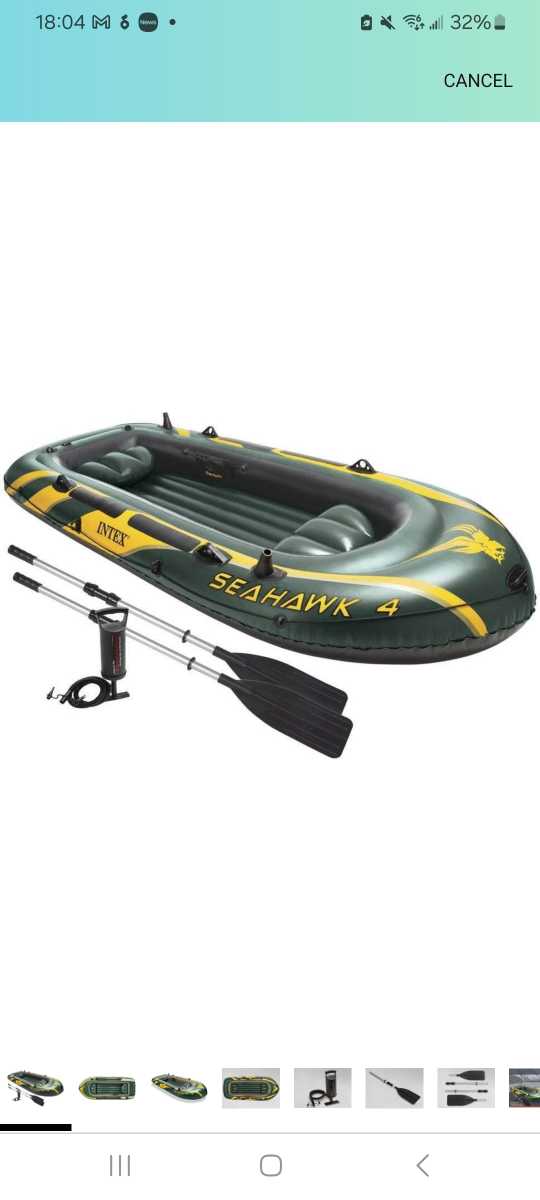 Intex Seahawk 4 Person Inflatable Boat